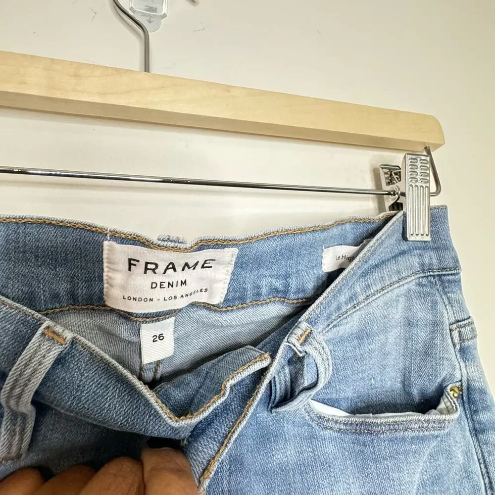 FRAME | Le‎ High Straight Dip Dye Jeans | 26 - Picture 4 of 4